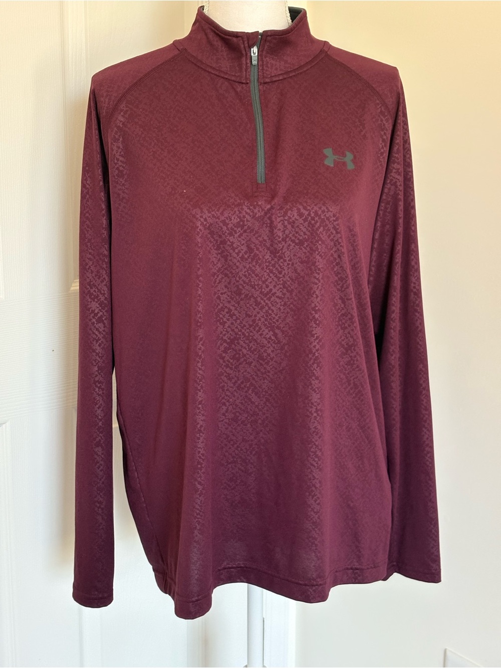 Under Armour Maroon Half-Zip Performance Pullover
